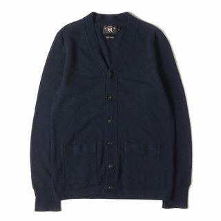 ダブルアールエル(RRL)のRRL ダブルアールエル カーディガン サイズ:S カシミヤ ニットカーディガン / カシミヤ100% ネイビー 紺 ラルフローレン トップス セーター シンプル 無地【メンズ】【中古】(カーディガン)