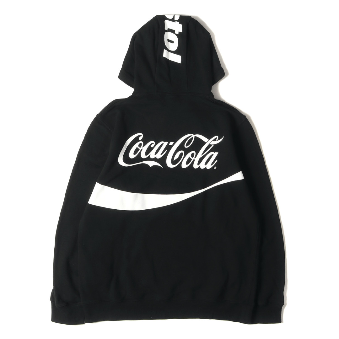 F.C.Real Bristol エフシーレアルブリストル パーカー サイズ:L 東京17周年 Coca-Cola トレーニング スウェットパーカー TRAINING PULLOVER HOODY ブラック 黒 コカ・コーラ コラボ トップス フーデッド スウェットシャツ【メンズ】【中古】 メンズのトップス(パーカー)の商品写真