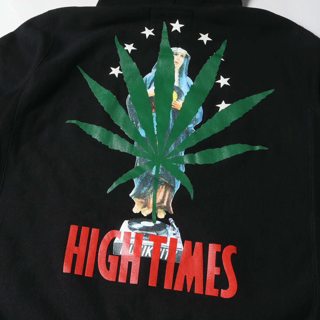 WACKO MARIA(ワコマリア)のWACKO MARIA ワコマリア パーカー サイズ:M HIGH TIMES マリファナ マリア ヘビー スウェットパーカー HEAVY WEIGHT HOODED SWEAT SHIRT ブラック 黒 トップス フーディー コラボ【メンズ】【中古】 メンズのトップス(パーカー)の商品写真