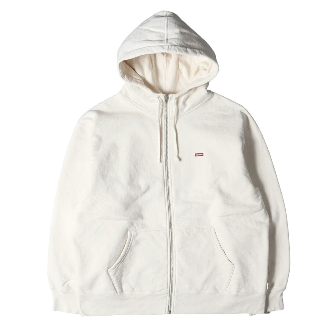 Supreme(シュプリーム)のSupreme シュプリーム パーカー サイズ:L 21AW フェイスマスク スモールボックスロゴ ジップ スウェットパーカー Small Box Facemask Zip Up Hooded Sweatshirt ナチュラル トップス フーディー【メンズ】【中古】 メンズのトップス(パーカー)の商品写真