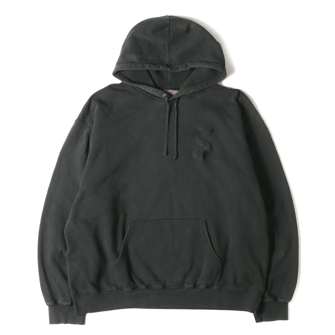 Supreme(シュプリーム)のSupreme シュプリーム パーカー サイズ:XXL 23SS オーバーダイ加工 Sロゴ スウェットパーカー Overdyed S Logo Hooded Sweatshirt ブラック 黒 トップス フーディー【メンズ】【中古】 メンズのトップス(パーカー)の商品写真