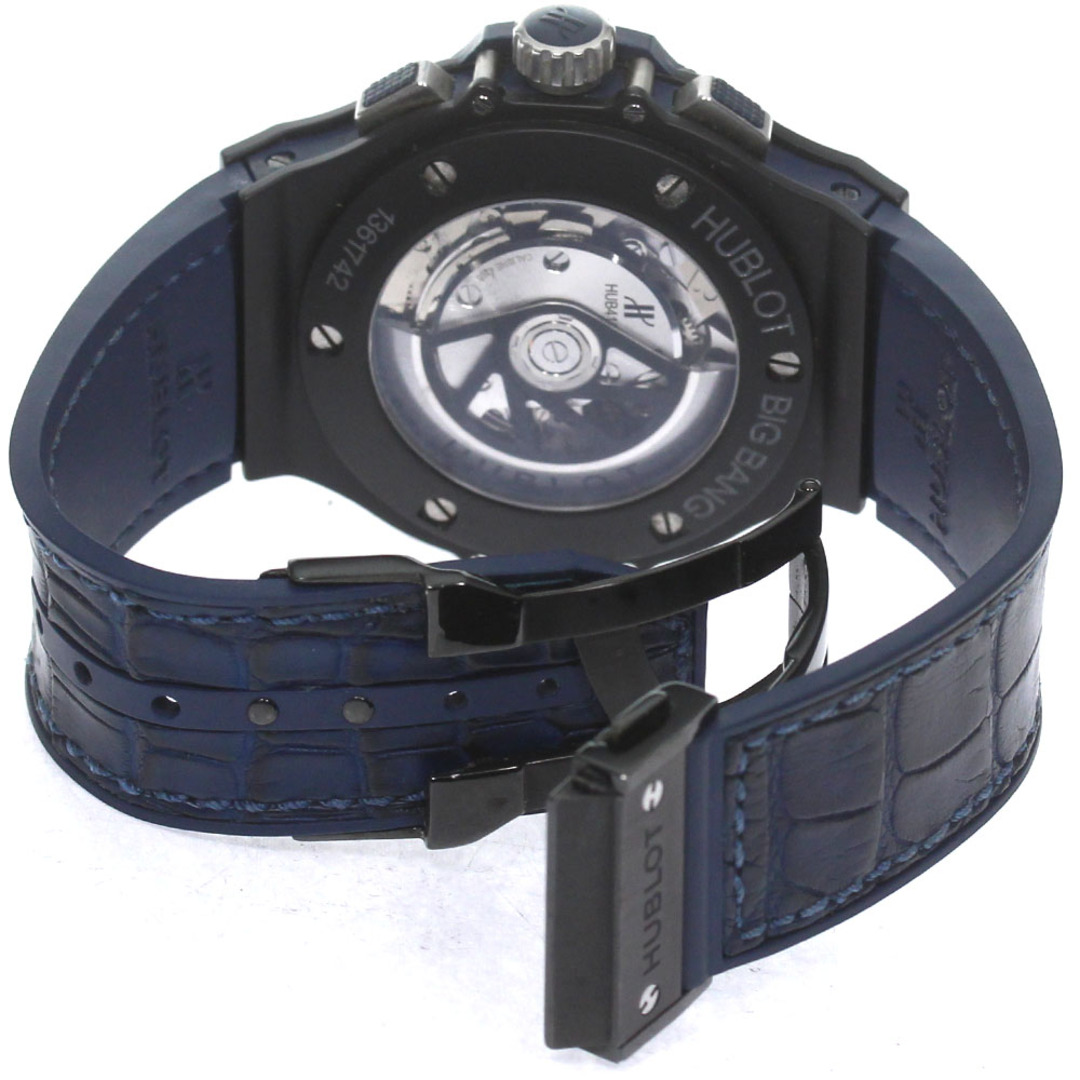 HUBLOT(ウブロ)のウブロ HUBLOT 301.C1.7170.LR ビッグバン セラミックブルー クロノグラフ 自動巻き メンズ 良品 内箱・保証書付き_813263 メンズの時計(腕時計(アナログ))の商品写真