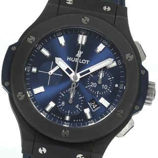 ウブロ(HUBLOT)のウブロ HUBLOT 301.C1.7170.LR ビッグバン セラミックブルー クロノグラフ 自動巻き メンズ 良品 内箱・保証書付き_813263(腕時計(アナログ))