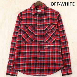 オフホワイト　18AW QUOTE FLANNEL SHIRT　チェック　シャツ