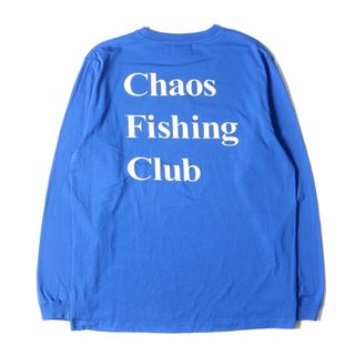 CHAOS FISHING CLUB カオス フィッシング クラブ Tシャツ サイズ:M ロゴグラフィック ロングスリーブTシャツ トップス 長袖 ロンT カットソー ブルー 【メンズ】【中古】(Tシャツ/カットソー(七分/長袖))