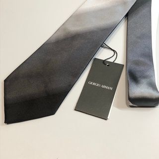 アルマーニ(Armani)の未使用 タグ付き ジョルジオ アルマーニ ネクタイ ブラック ホワイト セット(ネクタイ)