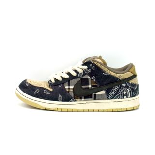 ナイキ(NIKE)のナイキ NIKE × トラヴィス スコット Travis Scott ■ 【 SB DUNK LOW CT5053 001 】 SB ダンク ロー ペイズリー スニーカー s2895(スニーカー)