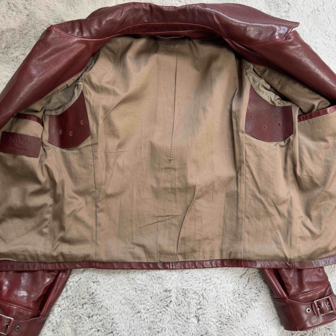 Berluti(ベルルッティ)の新品同様 定価125.4万円 ベルルッティ パティーヌレザーライダースジャケット メンズのジャケット/アウター(ライダースジャケット)の商品写真