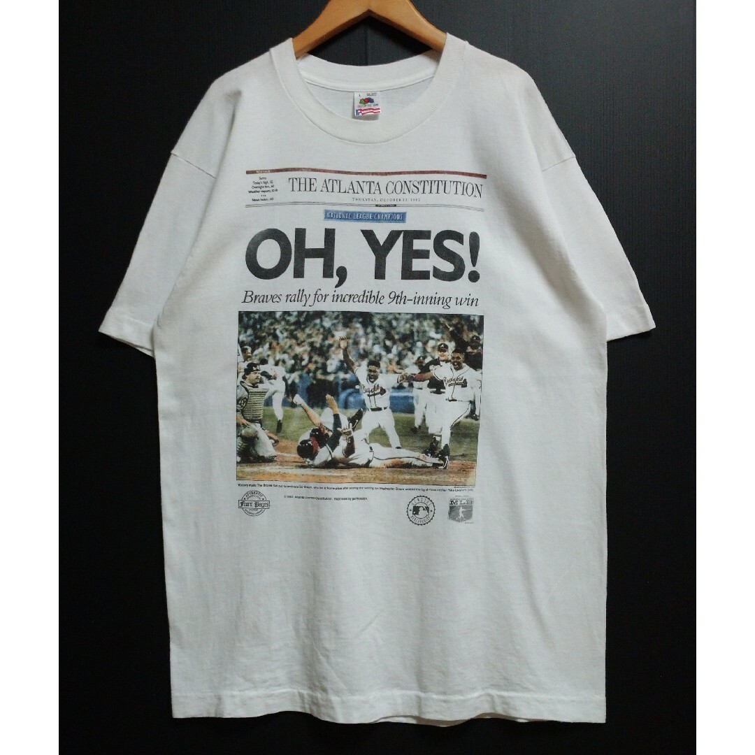 MLB - VINTAGE アトランタ・ブレーブス MLB USA製 Tシャツ Lの MLB - VINTAGE アトランタ・ブレーブス MLB USA製 Tシャツ Lの