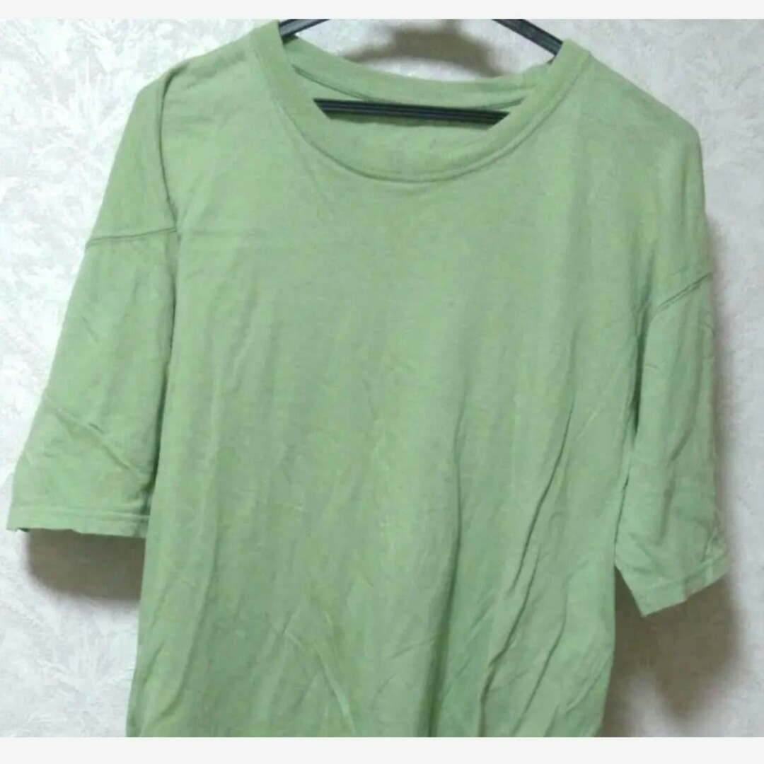 美品▶ 3L LL L緑色グリーン Tシャツ 男性肌着下着服洋服古着 春夏 匿名 メンズのトップス(シャツ)の商品写真