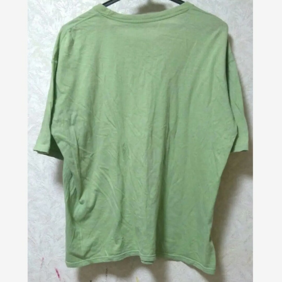 美品▶ 3L LL L緑色グリーン Tシャツ 男性肌着下着服洋服古着 春夏 匿名 メンズのトップス(シャツ)の商品写真
