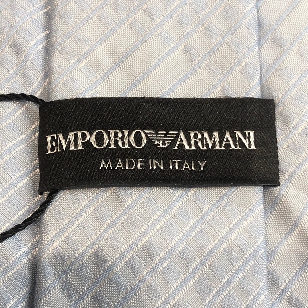 Armani(アルマーニ)の未使用 タグ付き エンポリオ アルマーニ ネクタイ 水色 ユニセックス 1 メンズのファッション小物(ネクタイ)の商品写真