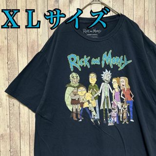 古着　【入手困難】RICK AND MORTY Tシャツ　センターロゴ　海外輸入(Tシャツ/カットソー(半袖/袖なし))