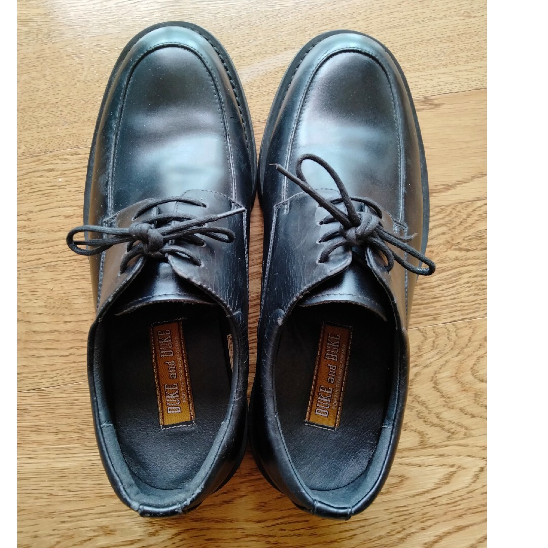 革靴　ビジネスシューズ　24.5 センチ　黒　ブラック　メンズ メンズの靴/シューズ(その他)の商品写真