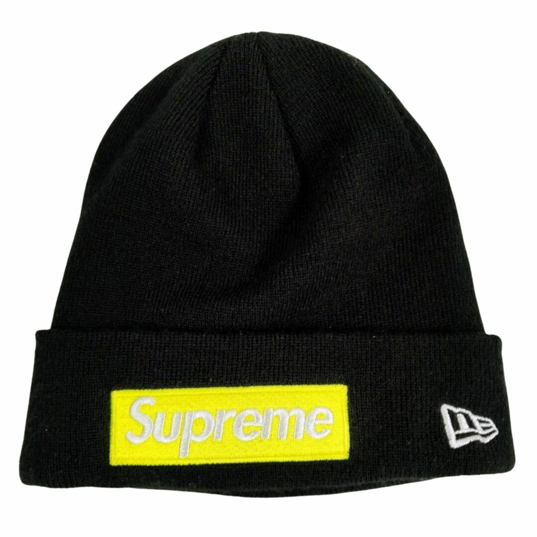 Supreme(シュプリーム)のSUPREME シュプリーム × New Era Box Logo Beanie ニューエラ ボックスロゴ ビーニー ニットキャップ ブラック 正規品 / B5183 メンズの帽子(ニット帽/ビーニー)の商品写真