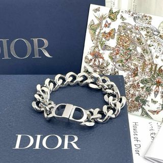 クリスチャンディオール(Christian Dior)のc579真贋済【ディオール】現行” CD アイコン チェーンリンク ブレスレット(ブレスレット)