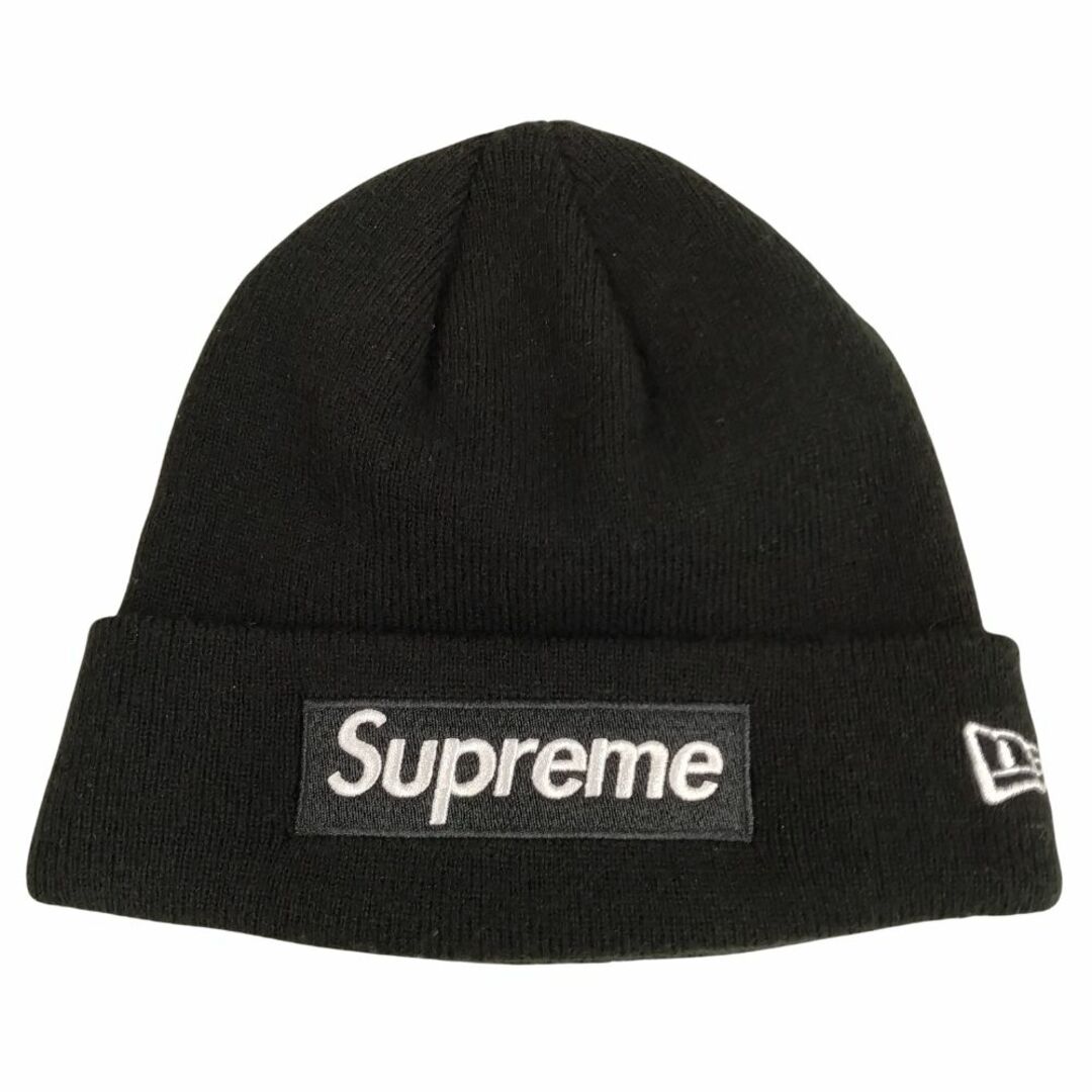 Supreme(シュプリーム)のSUPREME シュプリーム × New Era Box Logo Beanie ニューエラ ボックスロゴ ビーニー ニットキャップ ブラック 正規品 / B5182 メンズの帽子(ニット帽/ビーニー)の商品写真