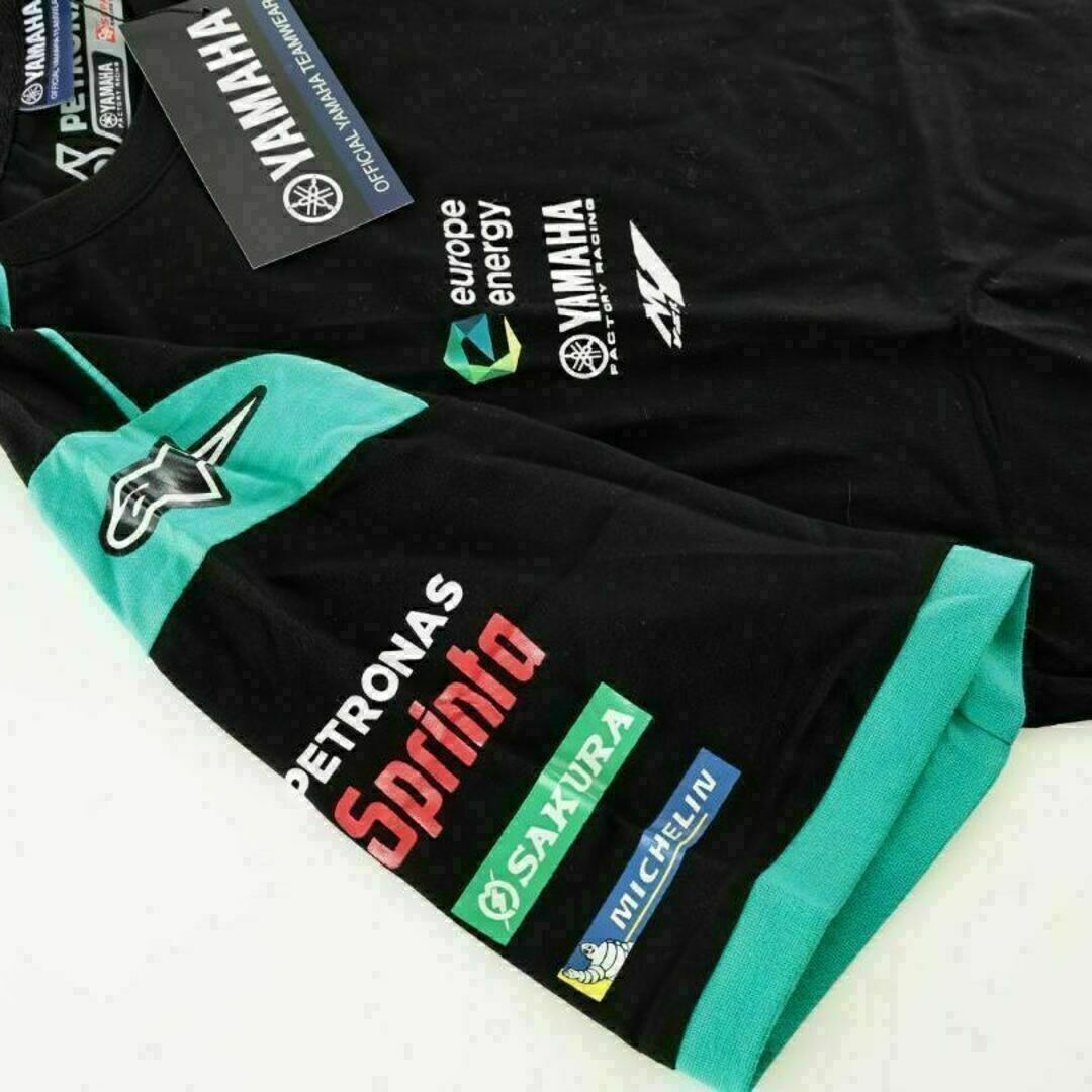 YAMAHA MOTOR POWERED PRODUCTS(ヤマハモーターパワープロダクツ)の【PETRONAS YAMAHA SRT】オフィシャル Tシャツ【L】希少 自動車/バイクのバイク(パーツ)の商品写真