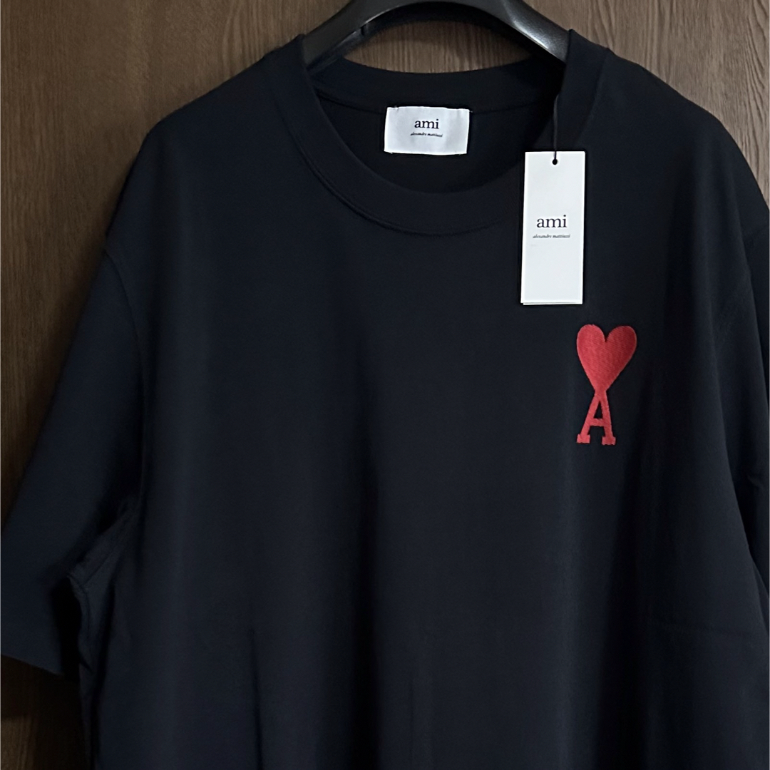 Maison Martin Margiela(マルタンマルジェラ)の黒XXL新品 AMI Paris アミ ビッグ グラフィック ロゴ Tシャツ メンズのトップス(Tシャツ/カットソー(半袖/袖なし))の商品写真