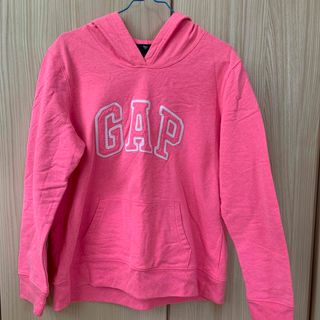 GAP - GAP レディース Ｌ フード付きパーカー ピンク 前ポケット付き