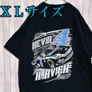 古着　Kevin Harvick レーシングTシャツ　両面プリント　輸入品　半袖(Tシャツ/カットソー(半袖/袖なし))