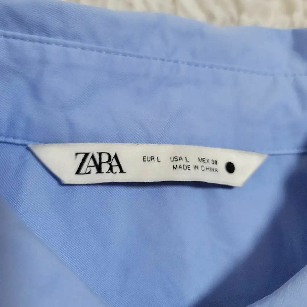 ZARA(ザラ)のZARA　衿ビジュー　ブラウス　ゆったり　L 大きめサイズ レディースのトップス(シャツ/ブラウス(長袖/七分))の商品写真