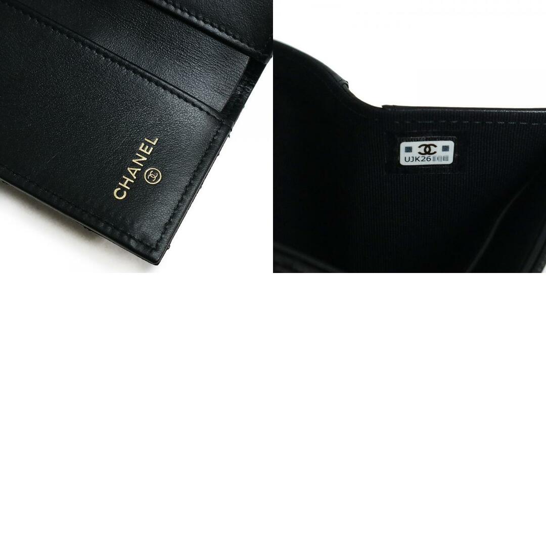 CHANEL(シャネル)のシャネル マトラッセ フラップ コンパクト 三つ折り財布 キャビアスキン レザー ブラック 黒 ゴールド金具 AP2962 箱付 CHANEL（新品・未使用品） レディースのファッション小物(財布)の商品写真