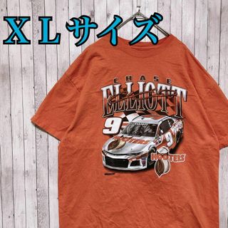 古着　HOOTERS フーターズ　レーシングTシャツ　両面プリント　輸入品　半袖(Tシャツ/カットソー(半袖/袖なし))