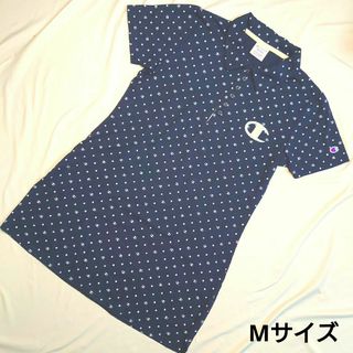 チャンピオン(Champion)のチャンピオン ゴルフワンピース Mサイズ ロゴグラム チュニック ネイビー(ひざ丈ワンピース)