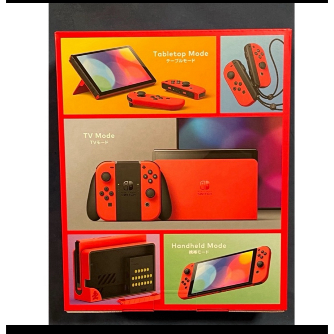 Nintendo Switch(ニンテンドースイッチ)の任天堂スイッチ有機ELモデル マリオレッド 新品未開封  エンタメ/ホビーのゲームソフト/ゲーム機本体(家庭用ゲーム機本体)の商品写真