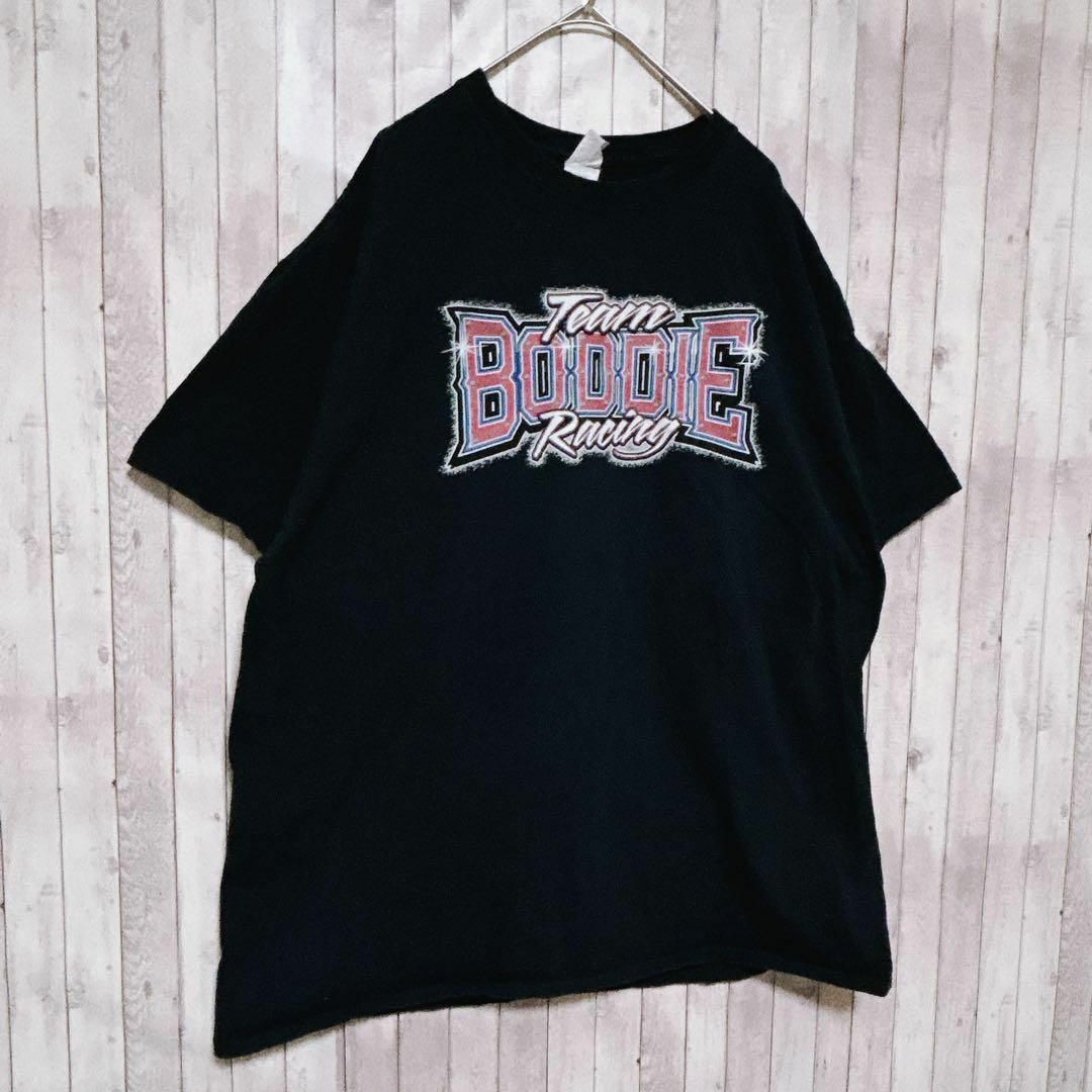 古着　Team Boddie Racing レーシングTシャツ　センターロゴ メンズのトップス(Tシャツ/カットソー(半袖/袖なし))の商品写真