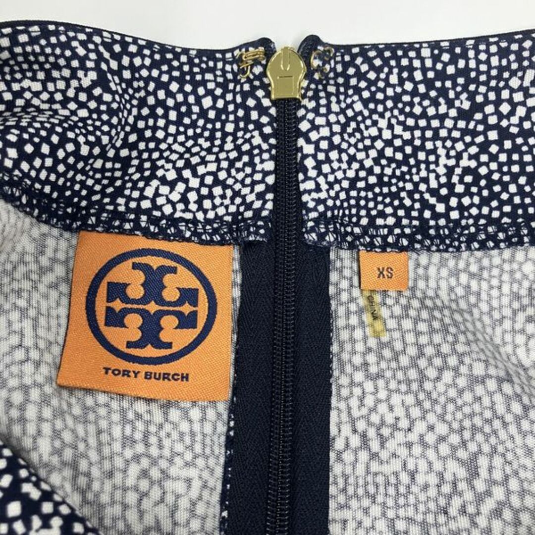 Tory Burch(トリーバーチ)のトリーバーチ Tory Burch ワンピース シルク ネイビー SS（XS） レディース【中古】 レディースのワンピース(その他)の商品写真