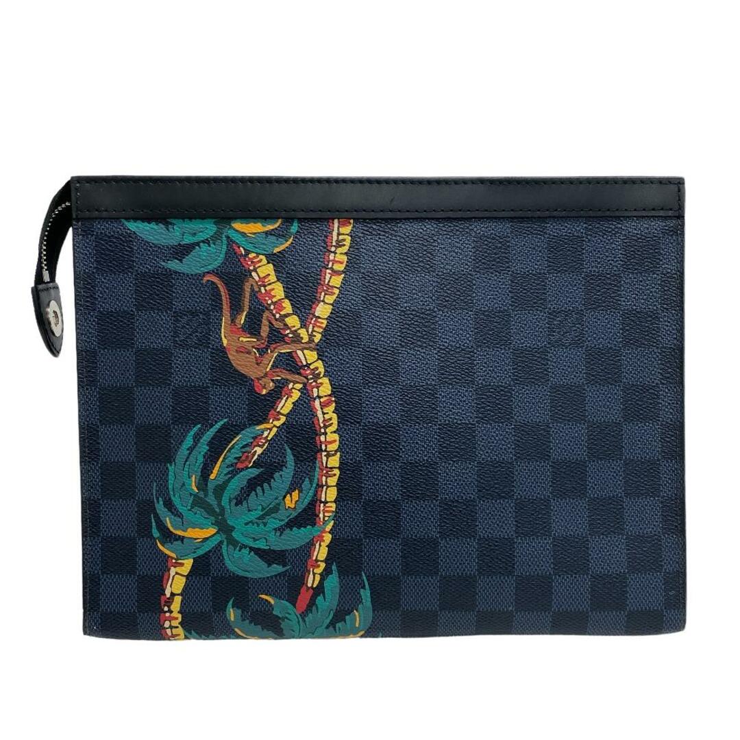 LOUIS VUITTON(ルイヴィトン)のルイヴィトン LOUIS VUITTON クラッチバッグ
 ダミエ ポシェット ヴォワヤージュMM N63510 ネイビー メンズのバッグ(セカンドバッグ/クラッチバッグ)の商品写真