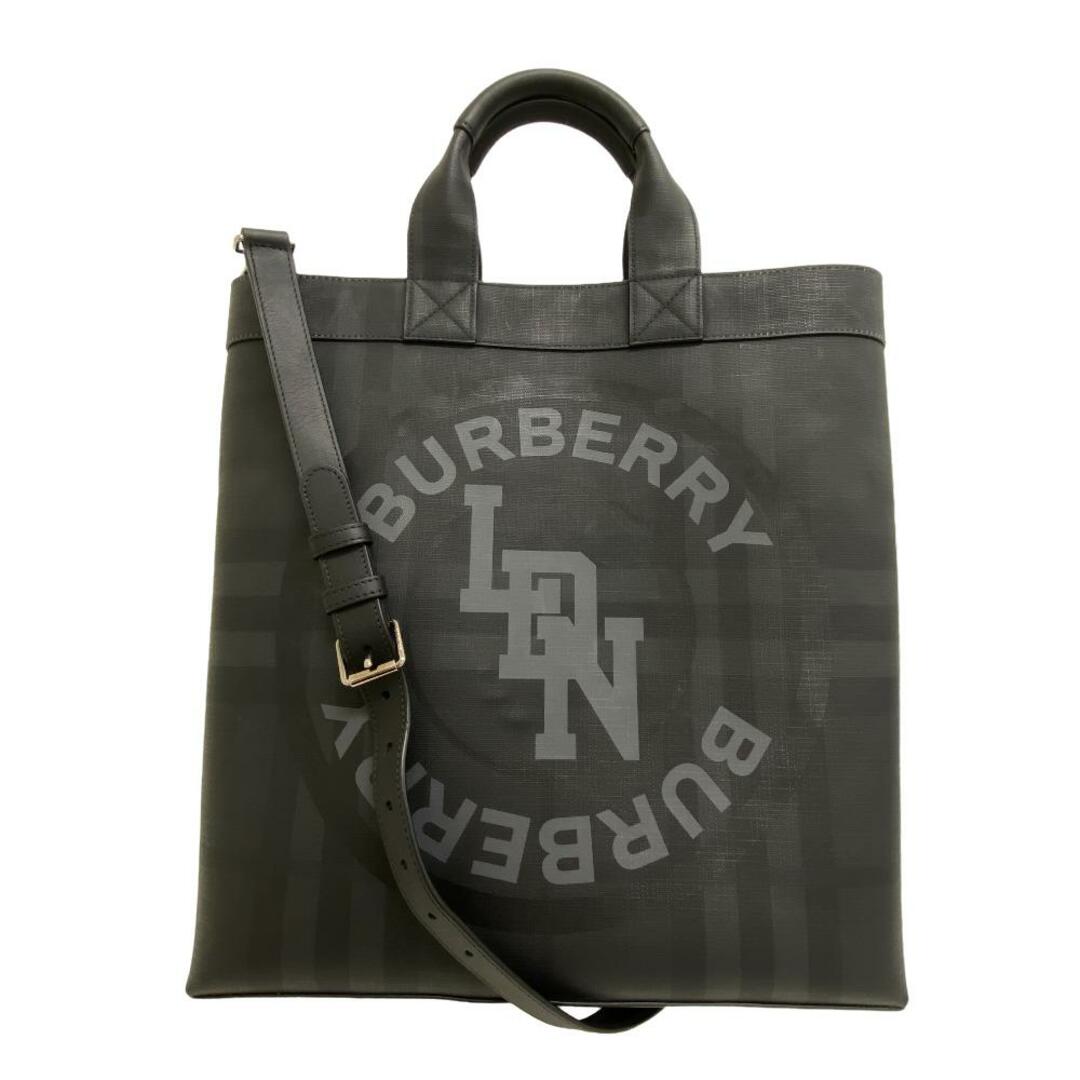 BURBERRY(バーバリー)のバーバリー BURBERRY トートバッグ
 チェック 2WAY ショルダーバッグ ブラック メンズのバッグ(トートバッグ)の商品写真