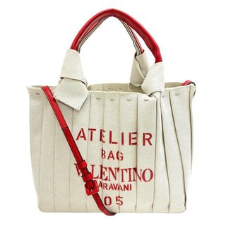 ヴァレンティノガラヴァーニ Valentino Garavani トートバッグ
 アトリエ キャンバス 2WAY ショルダーバッグ アイボリー(トートバッグ)