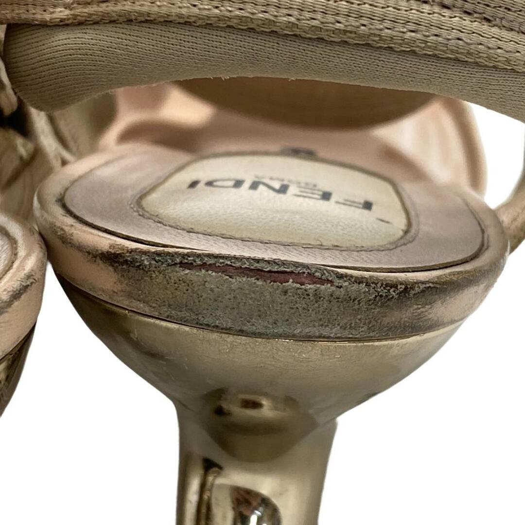 FENDI(フェンディ)のフェンディ FENDI サンダル
 メッシュ コリブリ ストラップパンプス 37 ベージュ レディースの靴/シューズ(サンダル)の商品写真