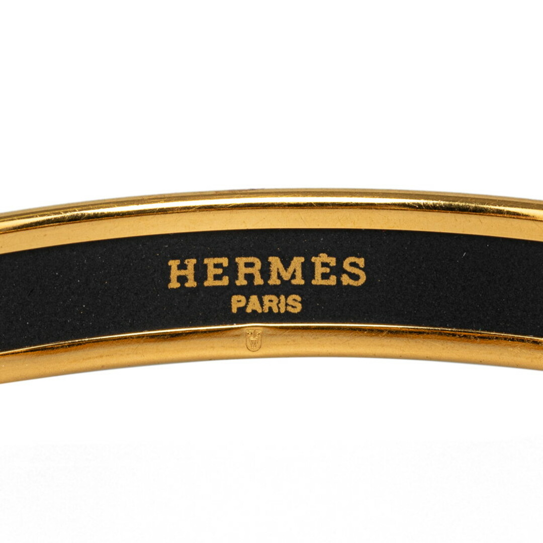 Hermes(エルメス)のエルメス エマイユPM シェーヌダンクル 七宝焼き バングル メッキ レディース HERMES 【214-46516】 レディースのアクセサリー(ブレスレット/バングル)の商品写真