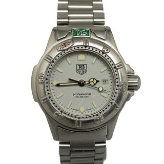 タグホイヤー(TAG Heuer)の美品 タグホイヤー プロフェッショナル200 4000シリーズ 腕時計 999.708A クオーツ グレージュ文字盤 ステンレススチール レディース TAG HEUER 【214-46519】(腕時計)