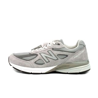 ニューバランス(New Balance)のニューバランス New Balance ■ 【 990V4 Grey Silver U990GR4 】 ロゴ ローカット スニーカー f21678(スニーカー)