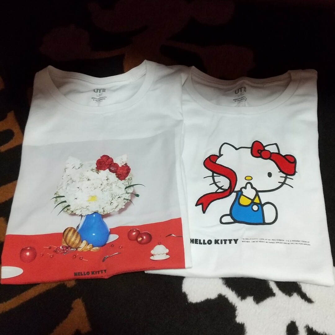 UNIQLO(ユニクロ)のUTハローキティ TシャツM2枚 エンタメ/ホビーのおもちゃ/ぬいぐるみ(キャラクターグッズ)の商品写真