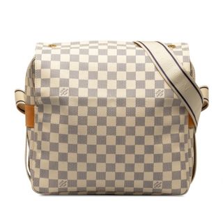 ルイヴィトン(LOUIS VUITTON)のルイ ヴィトン ダミエ アズール ナヴィグリオ 斜め掛け ショルダーバッグ N51189 PVC レディース LOUIS VUITTON 【214-46539】(ショルダーバッグ)