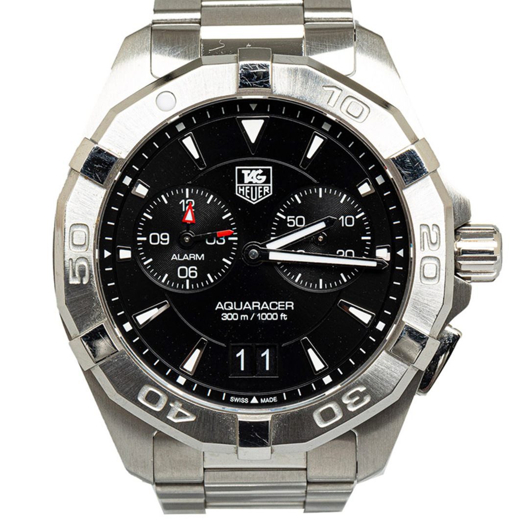 TAG Heuer(タグホイヤー)の美品 タグホイヤー アクアレーサー 腕時計 WAY111Z.BA0928 クオーツ ブラック文字盤 ステンレススチール メンズ TAG HEUER 【214-46548】 メンズの時計(腕時計(アナログ))の商品写真