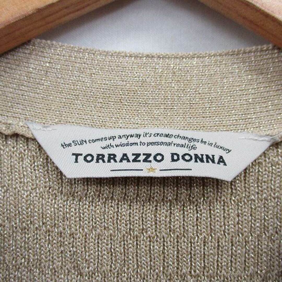 TORRAZZO DONNA(トラッゾドンナ)のトラッゾドンナ Torrazzo Donna ニット セーター 半袖 Vネック レディースのトップス(ニット/セーター)の商品写真