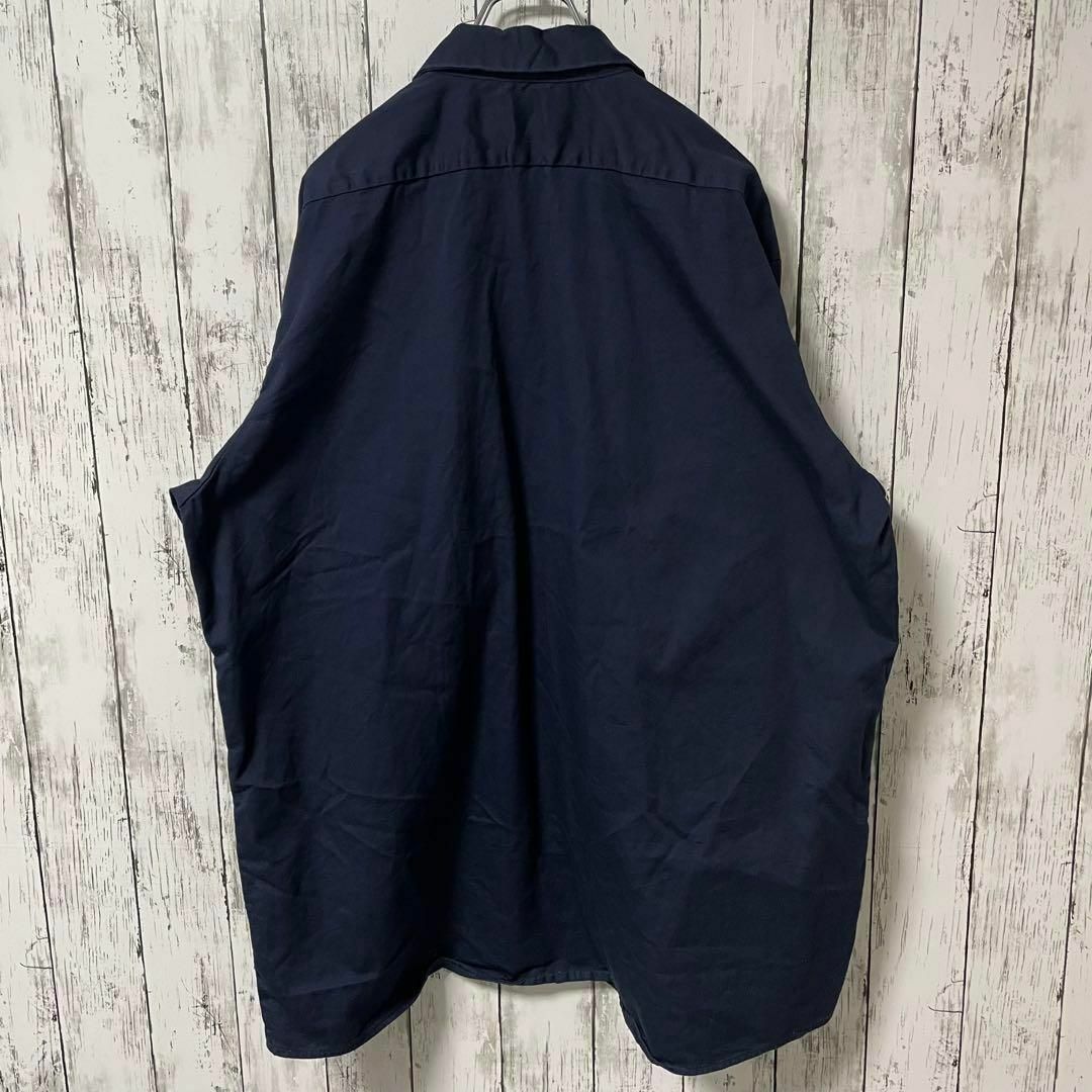 Dickies(ディッキーズ)のDICKIES USA古着 ビックサイズ長袖ワークシャツ 刺繍 2XL メンズ メンズのトップス(シャツ)の商品写真