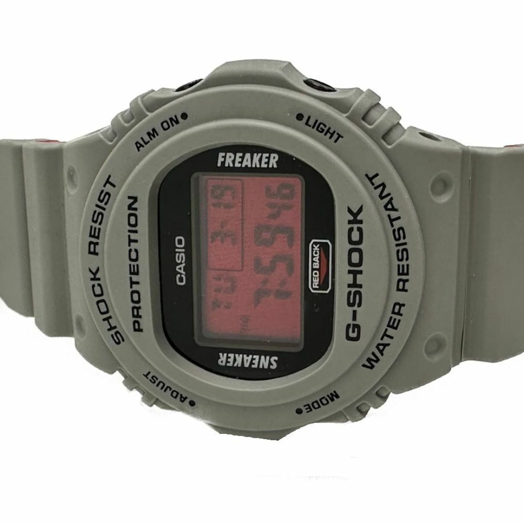 CASIO(カシオ)のカシオ/CASIO/メンズ時計/Gショック/SNEAKER FREAKER×STANCEコラボ/SS×樹脂/グレー/DW-5700SF-1JR【MW1602】 メンズの時計(腕時計(デジタル))の商品写真