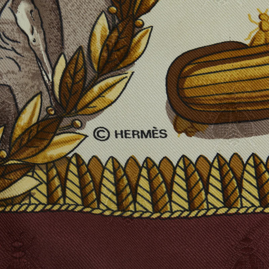 Hermes(エルメス)のエルメス カレ90 NAPOLEON ナポレオン スカーフ シルク レディース HERMES 【1-0147446】 レディースのファッション小物(バンダナ/スカーフ)の商品写真