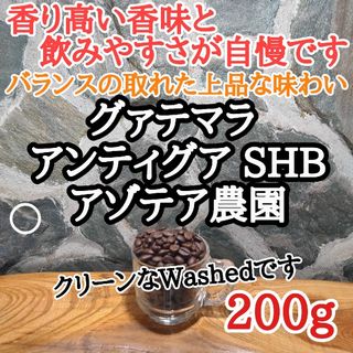 コーヒー豆 注文後焙煎  グァテマラ アンティグア SHB 200g 自家焙煎(コーヒー)