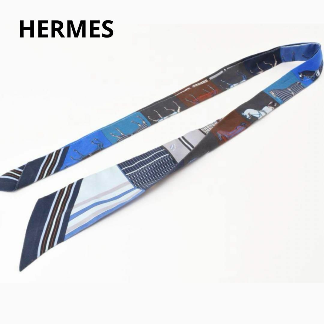 Hermes(エルメス)のエルメス　ツイリー　シルク　馬柄　Couvertures Nouvelles レディースのファッション小物(バンダナ/スカーフ)の商品写真