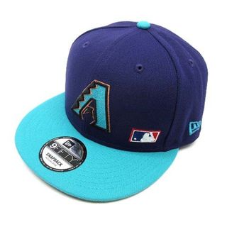 ニューエラー(NEW ERA)のニューエラ アリゾナダイヤモンドバックス リアアーチロゴ キャップ 紫緑 M/L(キャップ)