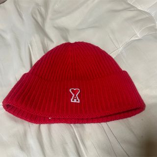 AMI HEART LOGO WOOL BEANIE アミパリス  ニット帽